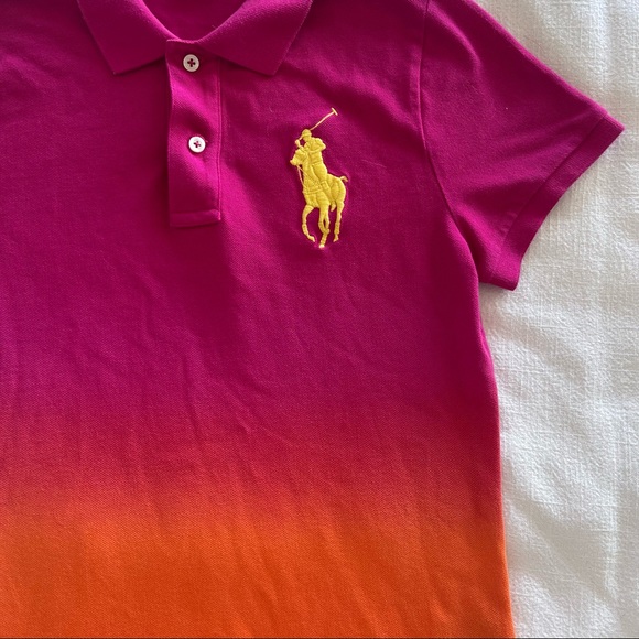 Ralph Lauren Pink Ombre
Cotton Pique Skinny Polo T - Picture 5 of 8